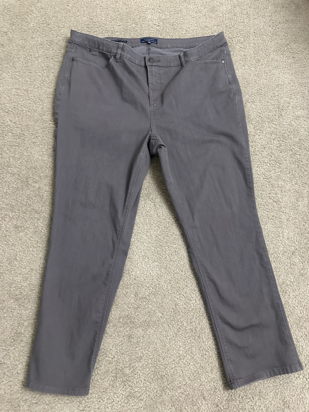 Talbots Simply Flattering Women’s High-Waist Straight-Leg Pants – Size 22W